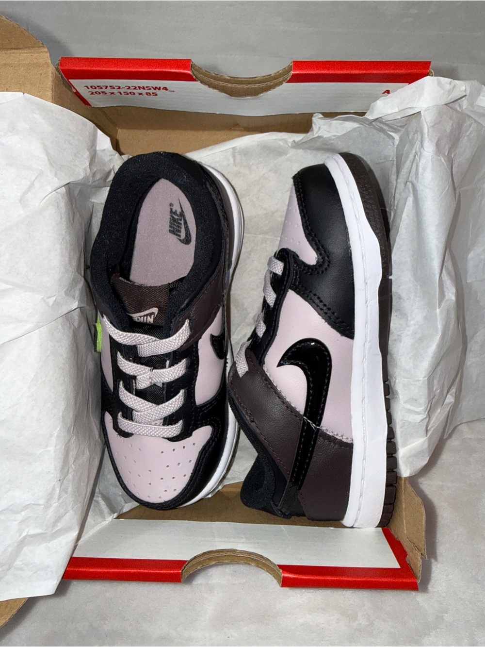 Nike Dunk Low SE Particle Rose Black Toddler 9C UK 8.5 EUR 26 HQ1956-600 ππ - Picture 9 of 16